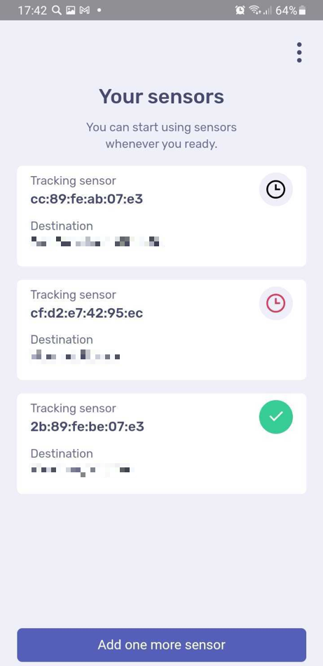 Checking sensors health indicators